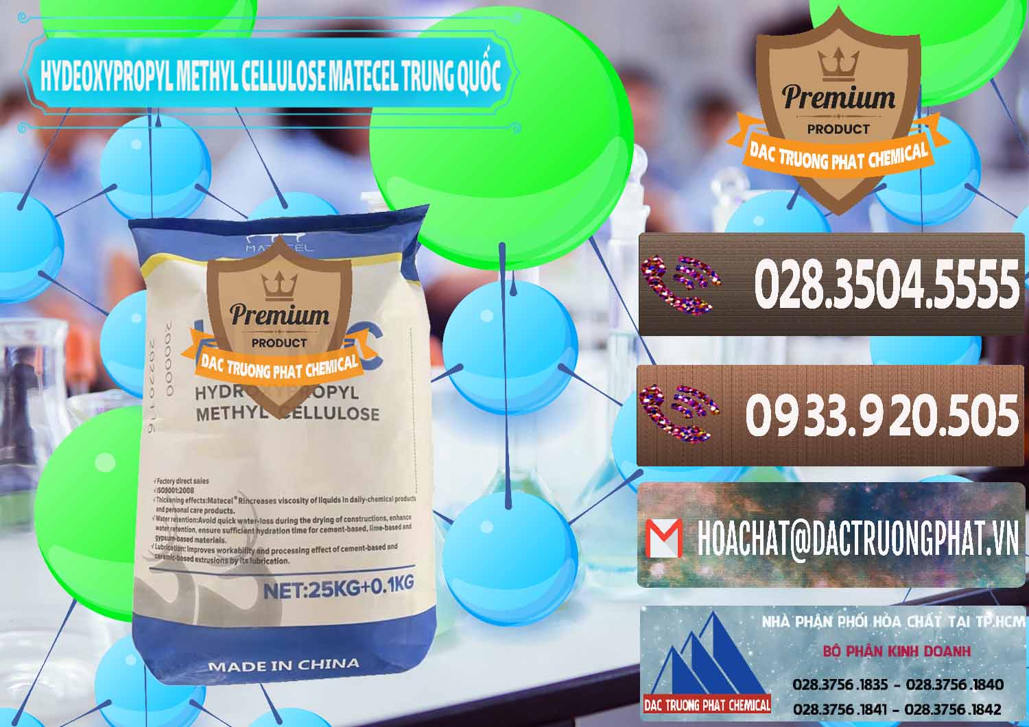 Cty chuyên bán & cung cấp Chất Tạo Đặc HPMC - Hydroxypropyl Methyl Cellulose Matecel Trung Quốc China - 0396 - Chuyên phân phối _ kinh doanh hóa chất tại TP.HCM - hoachatviet.net