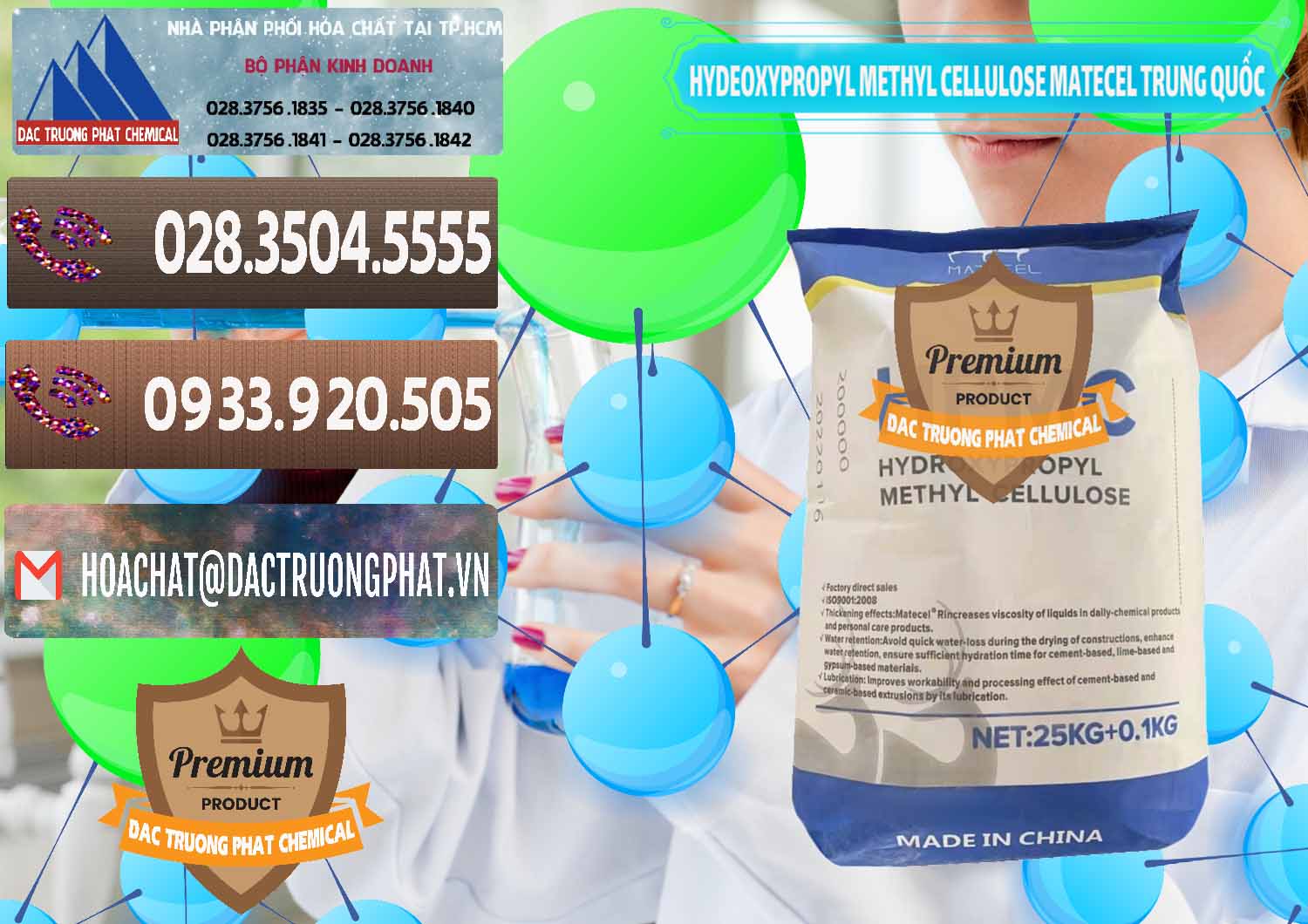 Kinh doanh và bán Chất Tạo Đặc HPMC - Hydroxypropyl Methyl Cellulose Matecel Trung Quốc China - 0396 - Cty phân phối - nhập khẩu hóa chất tại TP.HCM - hoachatviet.net