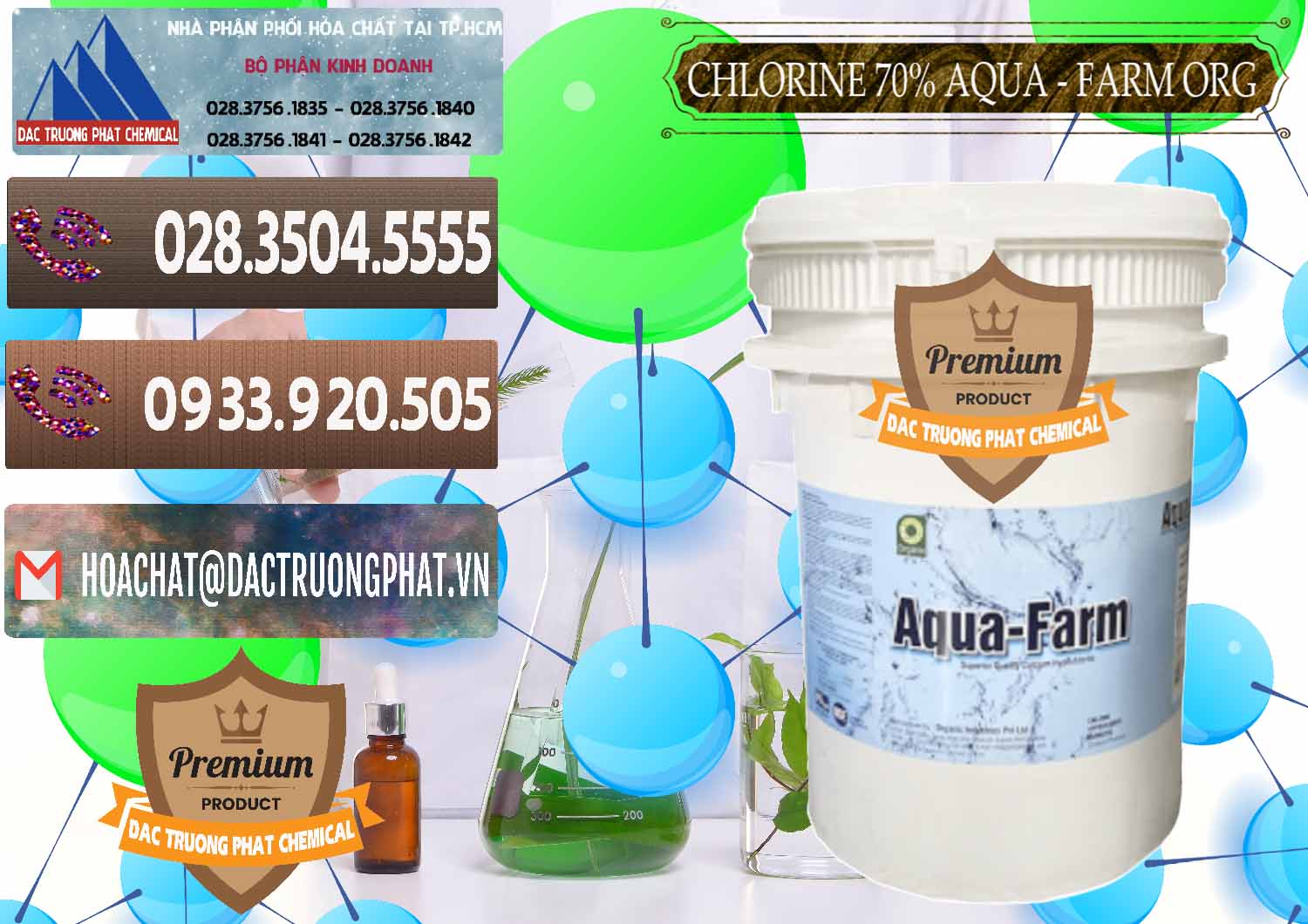 Đơn vị bán _ cung ứng Chlorine – Clorin 70% Aqua - Farm ORG Organic Ấn Độ India - 0246 - Nơi chuyên cung cấp và bán hóa chất tại TP.HCM - hoachatviet.net