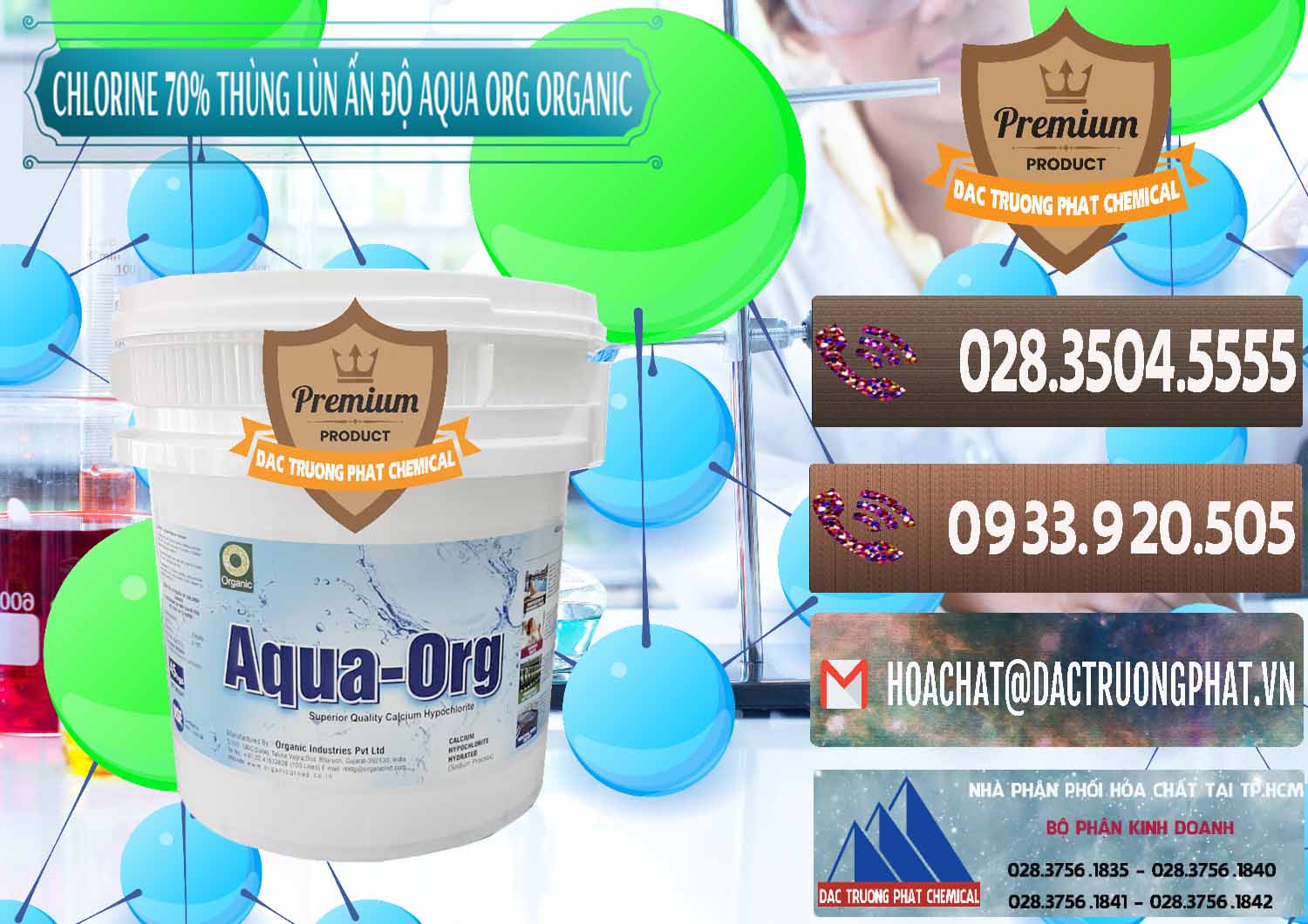Công ty cung cấp _ bán Chlorine – Clorin 70% Thùng Lùn Ấn Độ Aqua ORG Organic India - 0212 - Nơi chuyên bán và cung cấp hóa chất tại TP.HCM - hoachatviet.net
