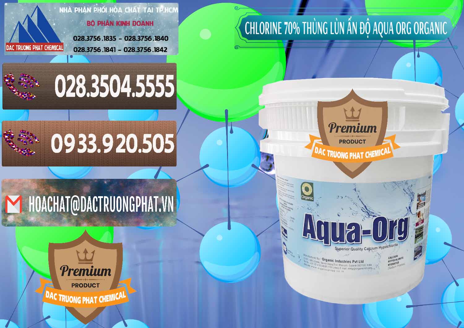 Cty chuyên cung cấp ( bán ) Chlorine – Clorin 70% Thùng Lùn Ấn Độ Aqua ORG Organic India - 0212 - Công ty cung cấp - phân phối hóa chất tại TP.HCM - hoachatviet.net