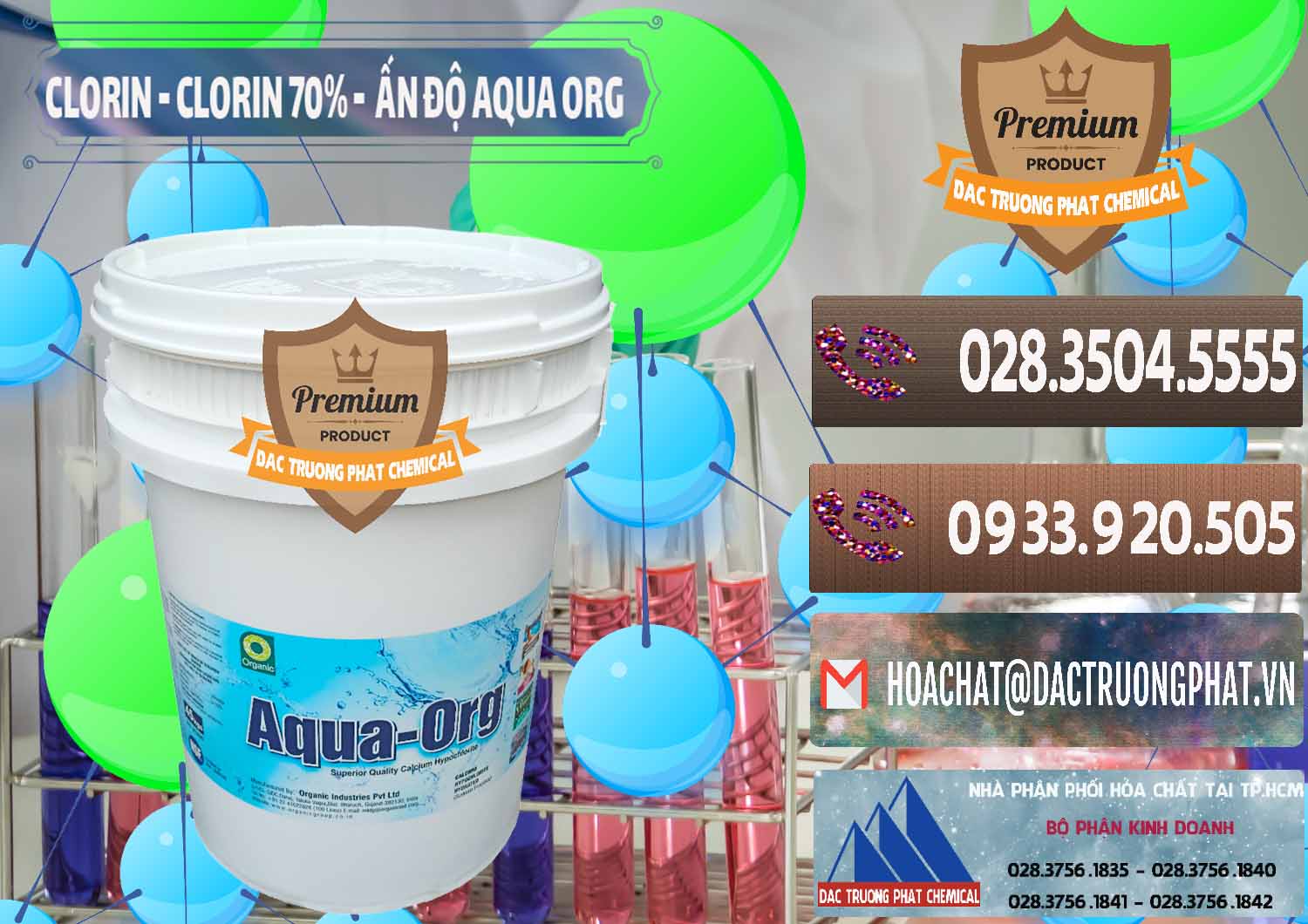 Công ty nhập khẩu và bán Chlorine – Clorin Ấn Độ Aqua ORG Organic India - 0051 - Đơn vị kinh doanh - phân phối hóa chất tại TP.HCM - hoachatviet.net