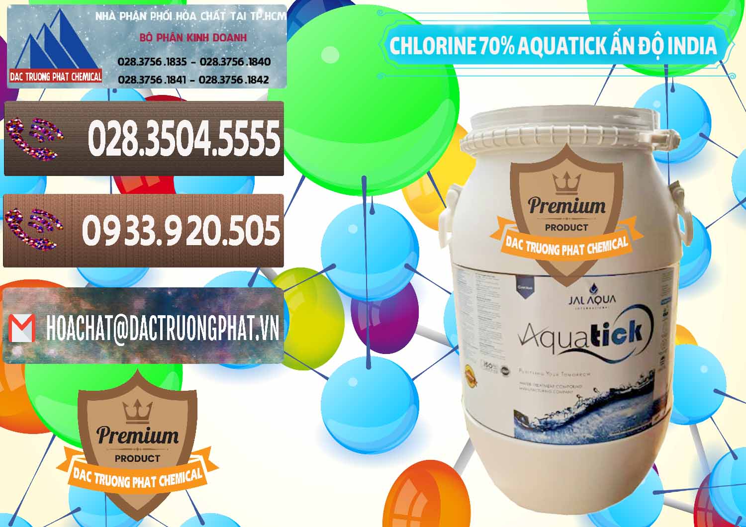 Nơi chuyên cung ứng và bán Chlorine – Clorin 70% Aquatick Jal Aqua Ấn Độ India - 0215 - Công ty chuyên cung cấp và bán hóa chất tại TP.HCM - hoachatviet.net