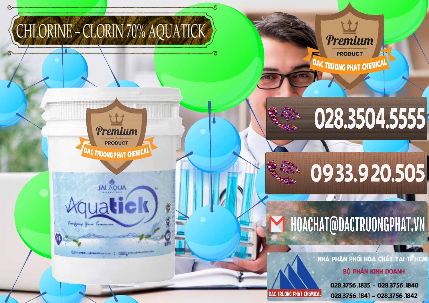 Bán - cung cấp Chlorine – Clorin 70% Aquatick Thùng Cao Jal Aqua Ấn Độ India - 0237 - Đơn vị chuyên nhập khẩu - cung cấp hóa chất tại TP.HCM - hoachatviet.net