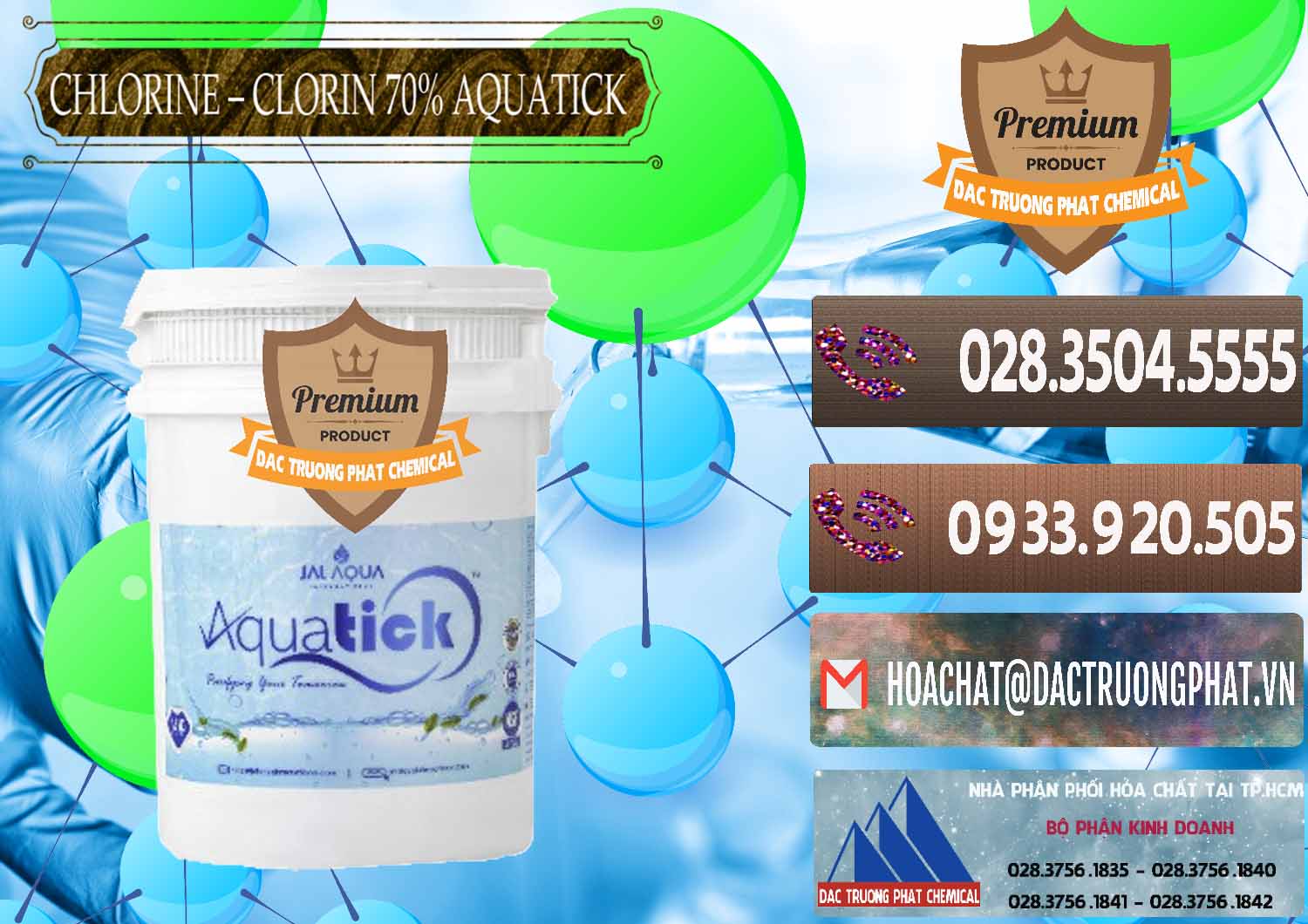 Chuyên kinh doanh ( bán ) Chlorine – Clorin 70% Aquatick Thùng Cao Jal Aqua Ấn Độ India - 0237 - Nơi phân phối - cung ứng hóa chất tại TP.HCM - hoachatviet.net