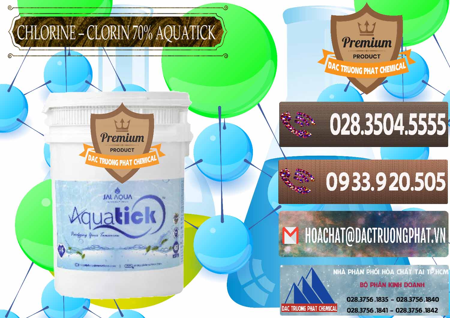 Đơn vị nhập khẩu ( bán ) Chlorine – Clorin 70% Aquatick Thùng Cao Jal Aqua Ấn Độ India - 0237 - Nhà cung ứng và phân phối hóa chất tại TP.HCM - hoachatviet.net