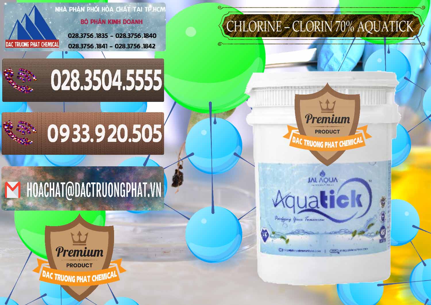 Nhà nhập khẩu ( bán ) Chlorine – Clorin 70% Aquatick Thùng Cao Jal Aqua Ấn Độ India - 0237 - Đơn vị chuyên kinh doanh và phân phối hóa chất tại TP.HCM - hoachatviet.net