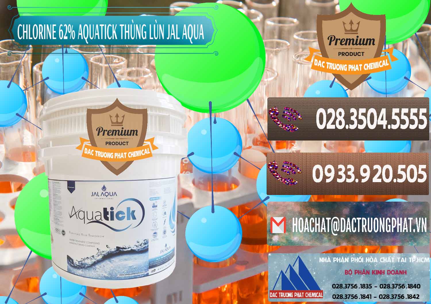 Nhà nhập khẩu & bán Chlorine – Clorin 62% Aquatick Thùng Lùn Jal Aqua Ấn Độ India - 0238 - Cty chuyên cung cấp _ kinh doanh hóa chất tại TP.HCM - hoachatviet.net