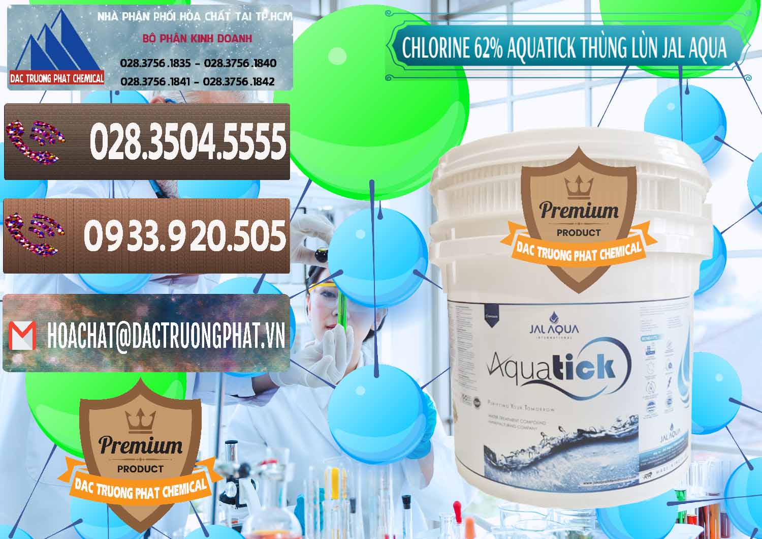 Nhà phân phối & bán Chlorine – Clorin 62% Aquatick Thùng Lùn Jal Aqua Ấn Độ India - 0238 - Cty chuyên phân phối và kinh doanh hóa chất tại TP.HCM - hoachatviet.net