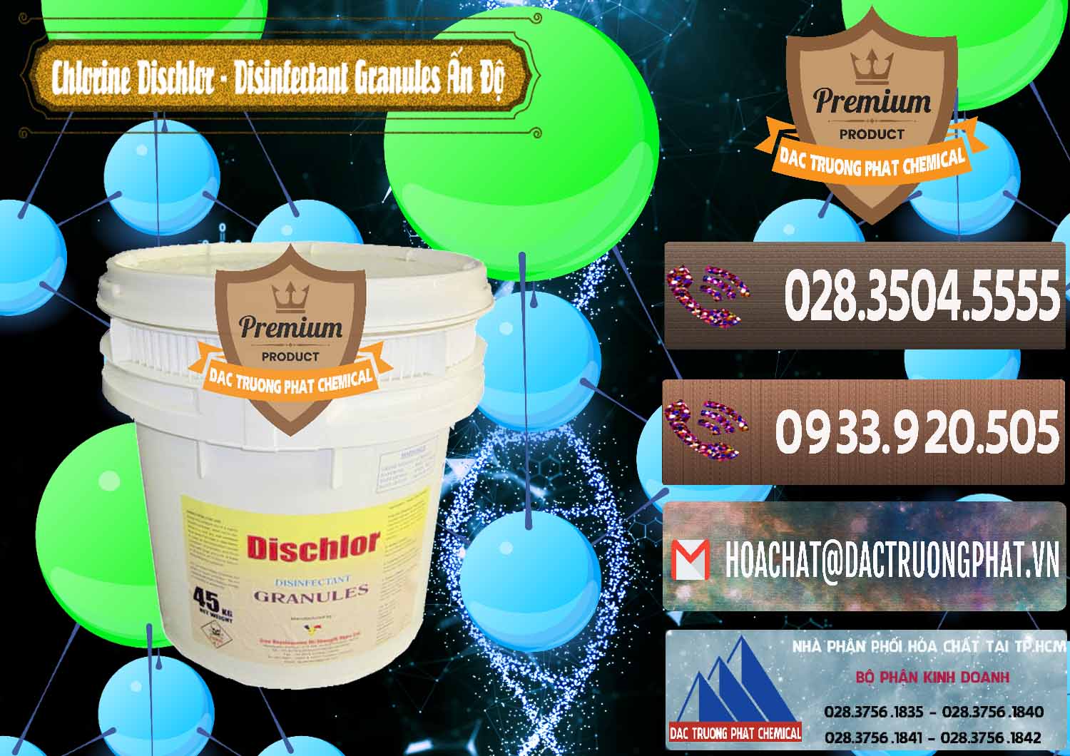 Công ty bán _ cung cấp Chlorine – Clorin 70% Dischlor - Disinfectant Granules Ấn Độ India - 0248 - Nơi nhập khẩu - phân phối hóa chất tại TP.HCM - hoachatviet.net