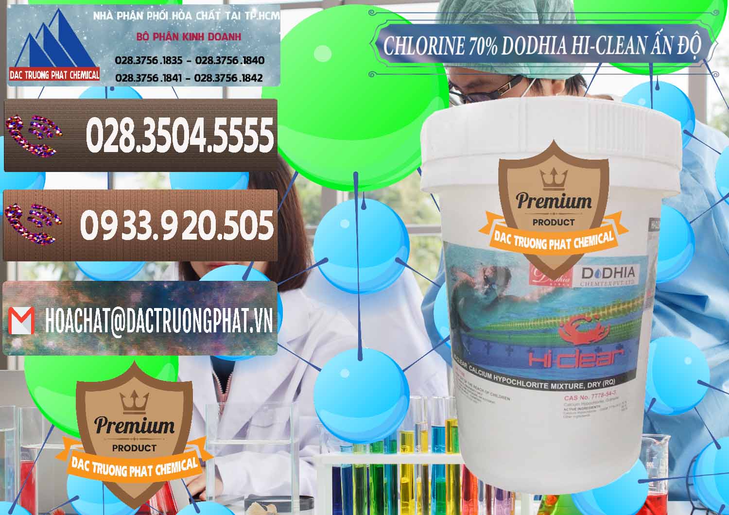 Nơi chuyên cung cấp & bán Chlorine – Clorin 70% Dodhia Hi-Clean Ấn Độ India - 0214 - Nơi nhập khẩu & phân phối hóa chất tại TP.HCM - hoachatviet.net