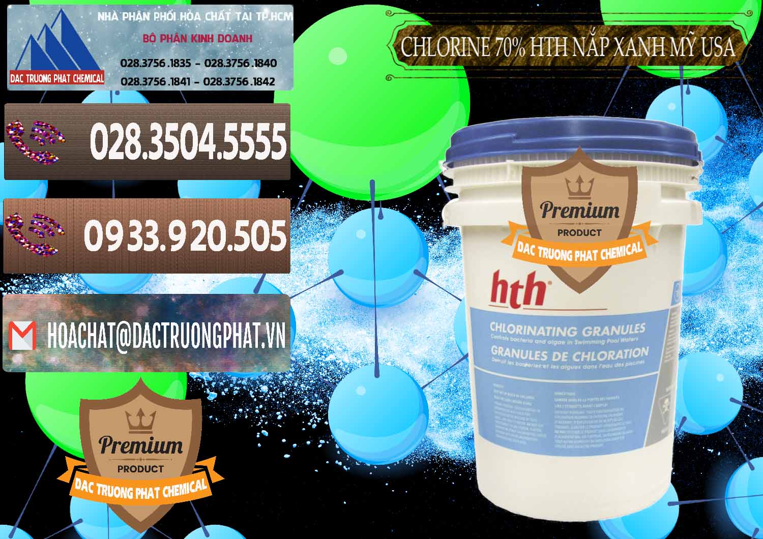 Đơn vị cung cấp & bán Clorin – Chlorine 70% HTH Nắp Xanh Mỹ Usa - 0245 - Chuyên cung cấp - bán hóa chất tại TP.HCM - hoachatviet.net