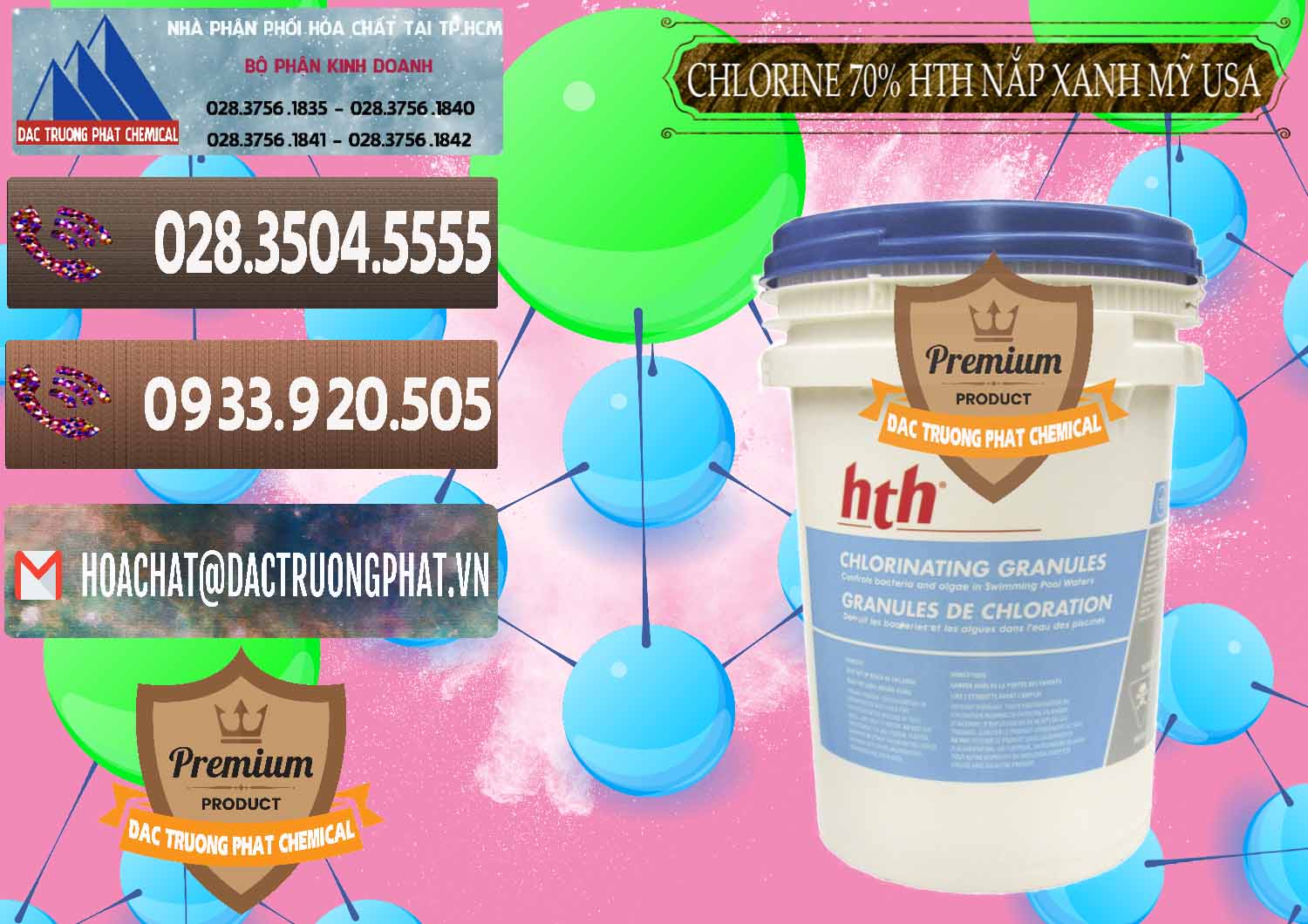 Công ty cung ứng và bán Clorin – Chlorine 70% HTH Nắp Xanh Mỹ Usa - 0245 - Nơi phân phối ( bán ) hóa chất tại TP.HCM - hoachatviet.net
