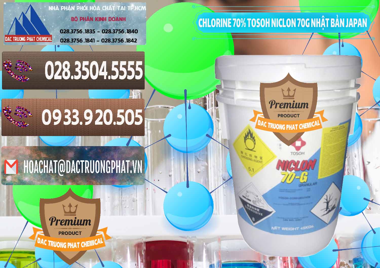 Nơi chuyên bán ( cung ứng ) Clorin – Chlorine 70% Tosoh Niclon 70G Nhật Bản Japan - 0242 - Cty cung cấp _ phân phối hóa chất tại TP.HCM - hoachatviet.net