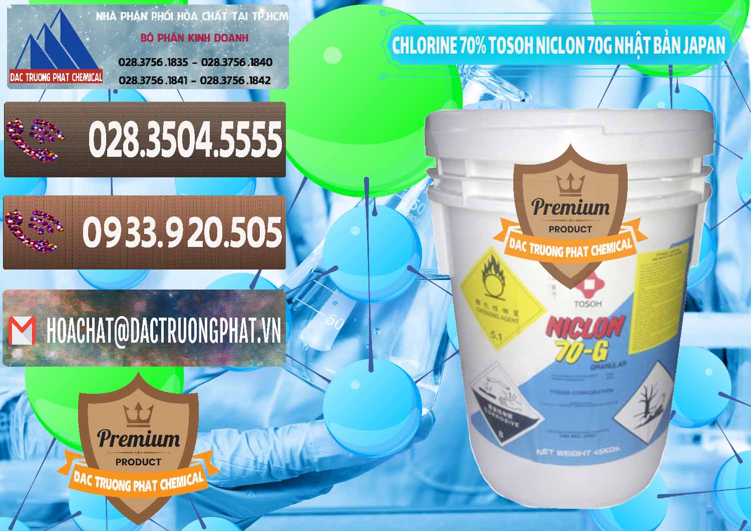 Chuyên cung cấp - bán Clorin – Chlorine 70% Tosoh Niclon 70G Nhật Bản Japan - 0242 - Cty nhập khẩu ( phân phối ) hóa chất tại TP.HCM - hoachatviet.net