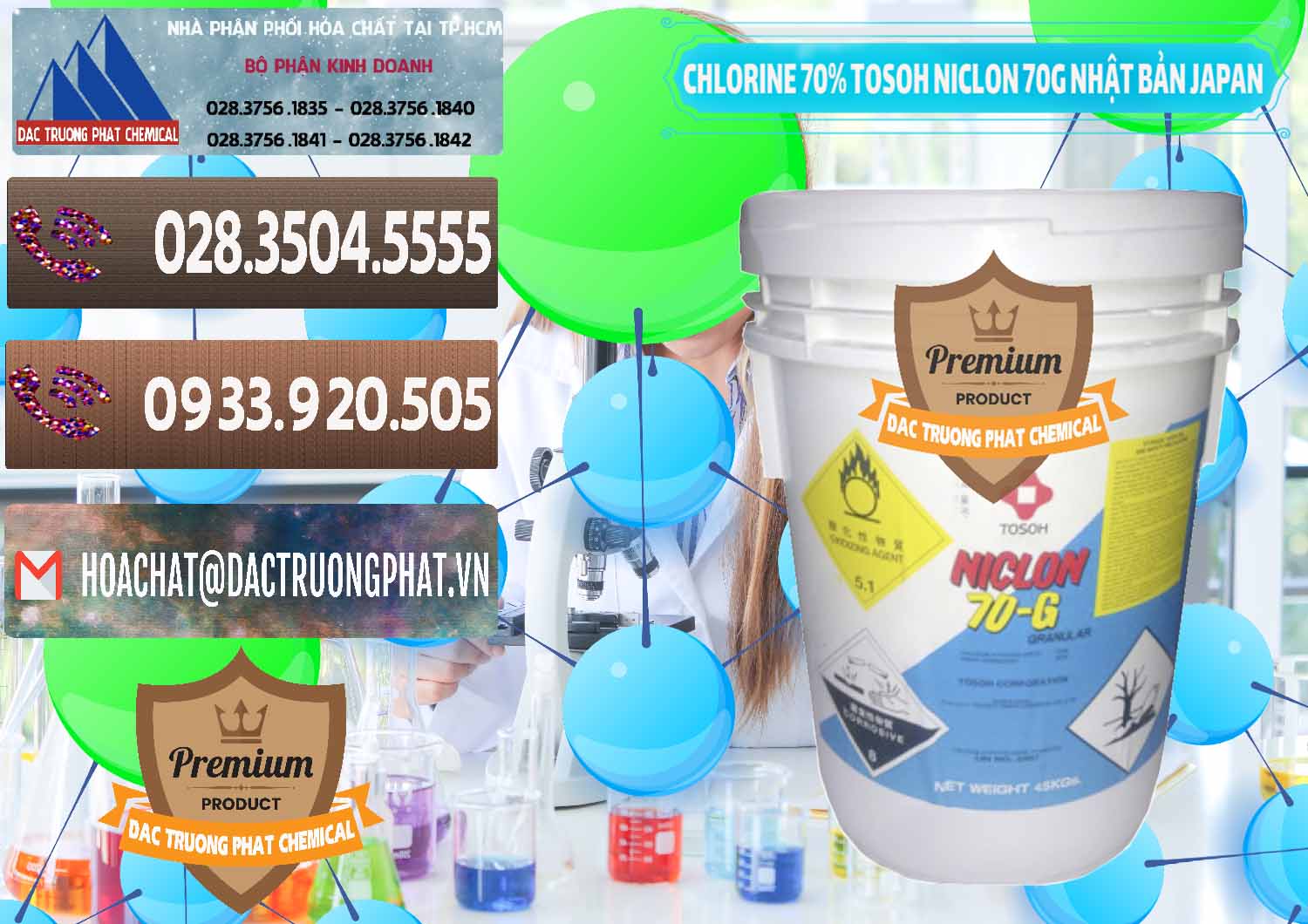 Chuyên bán - cung cấp Clorin – Chlorine 70% Tosoh Niclon 70G Nhật Bản Japan - 0242 - Công ty phân phối _ cung cấp hóa chất tại TP.HCM - hoachatviet.net