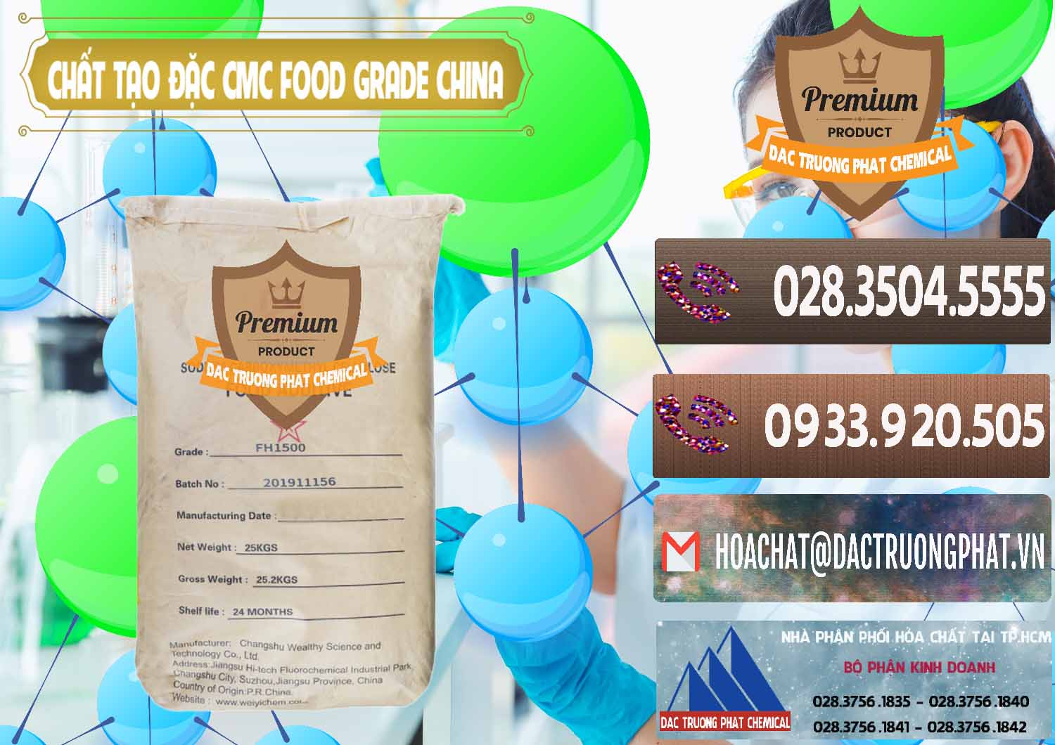 Chuyên bán - cung cấp Chất Tạo Đặc CMC Wealthy Food Grade Trung Quốc China - 0426 - Cty kinh doanh & phân phối hóa chất tại TP.HCM - hoachatviet.net