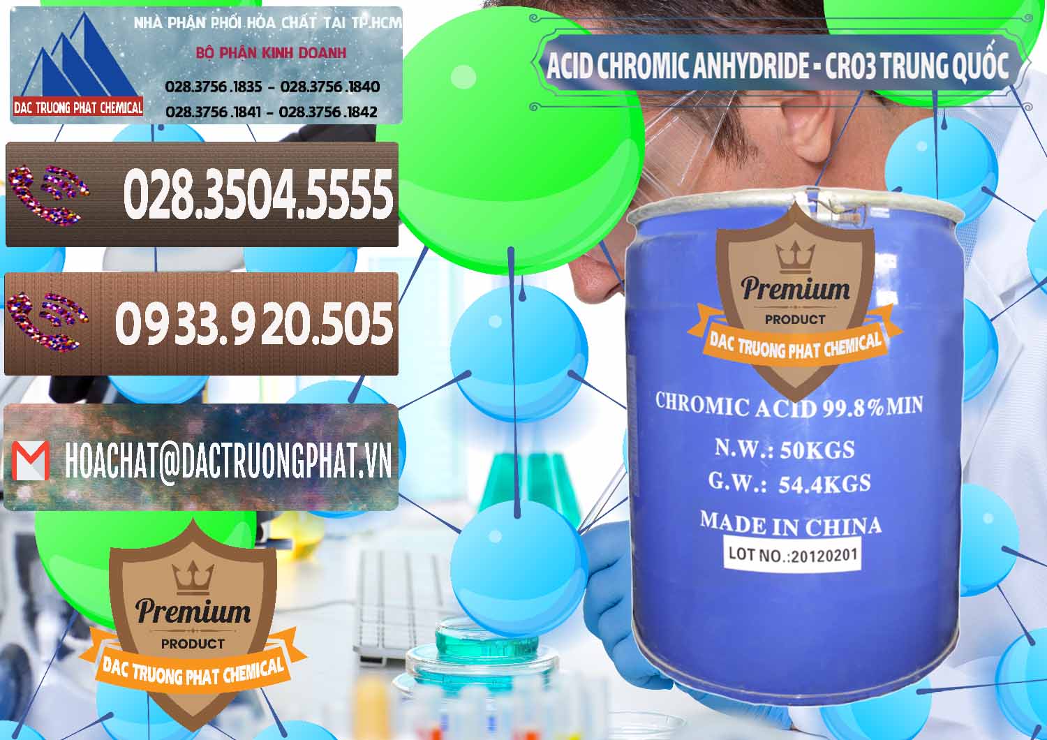 Công ty kinh doanh - bán Acid Chromic Anhydride - Cromic CRO3 Trung Quốc China - 0007 - Nơi chuyên nhập khẩu và cung cấp hóa chất tại TP.HCM - hoachatviet.net