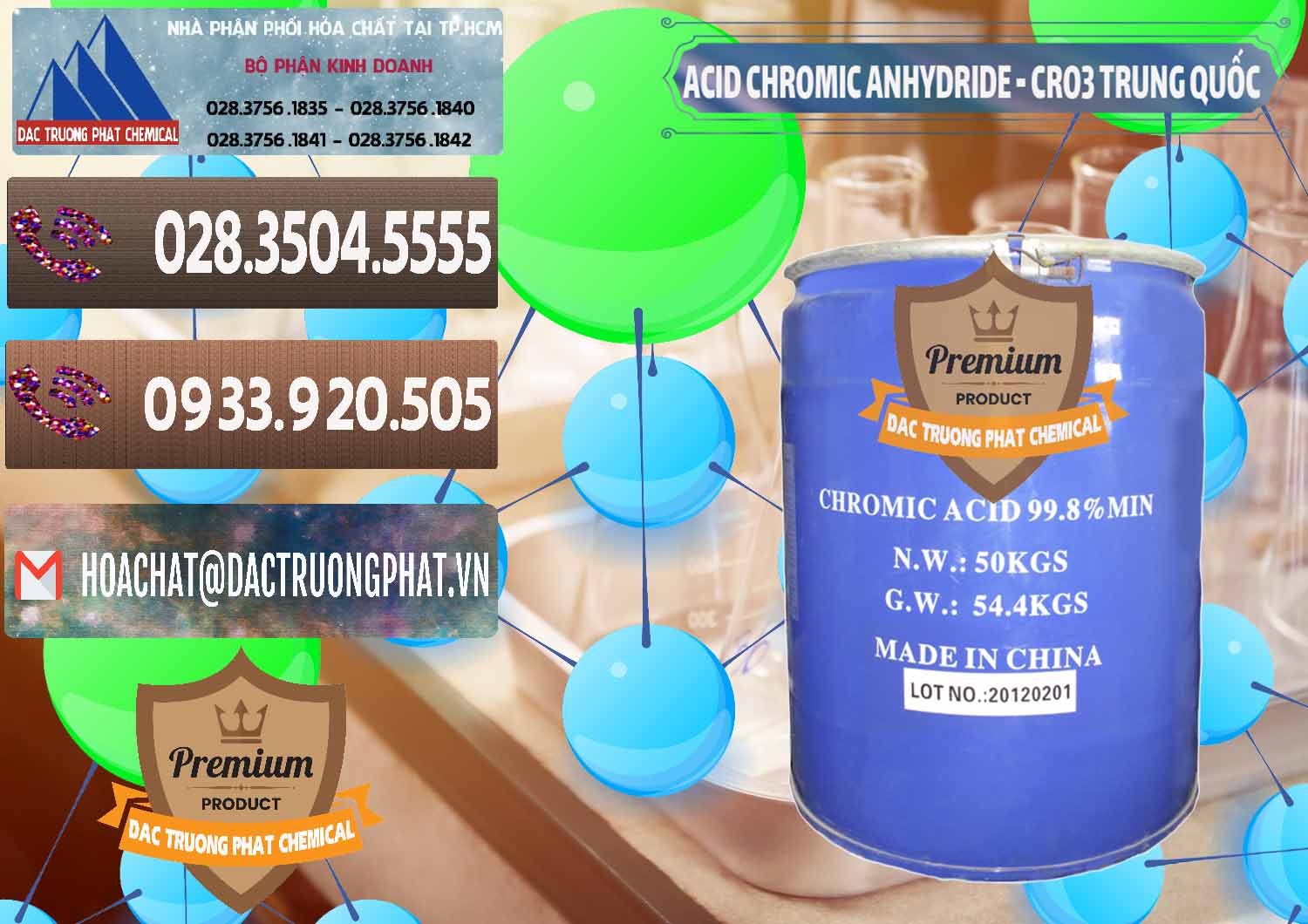 Công ty cung cấp _ bán Acid Chromic Anhydride - Cromic CRO3 Trung Quốc China - 0007 - Đơn vị chuyên nhập khẩu và cung cấp hóa chất tại TP.HCM - hoachatviet.net