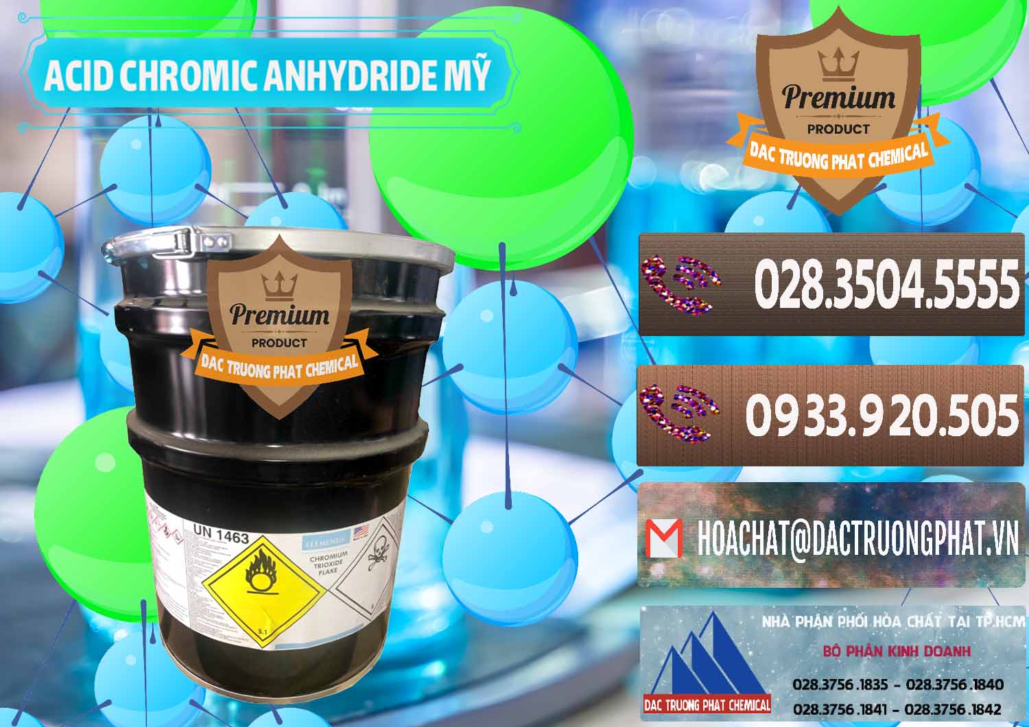 Phân phối ( bán ) Acid Chromic Anhydride - Cromic CRO3 USA Mỹ - 0364 - Công ty chuyên cung cấp - nhập khẩu hóa chất tại TP.HCM - hoachatviet.net