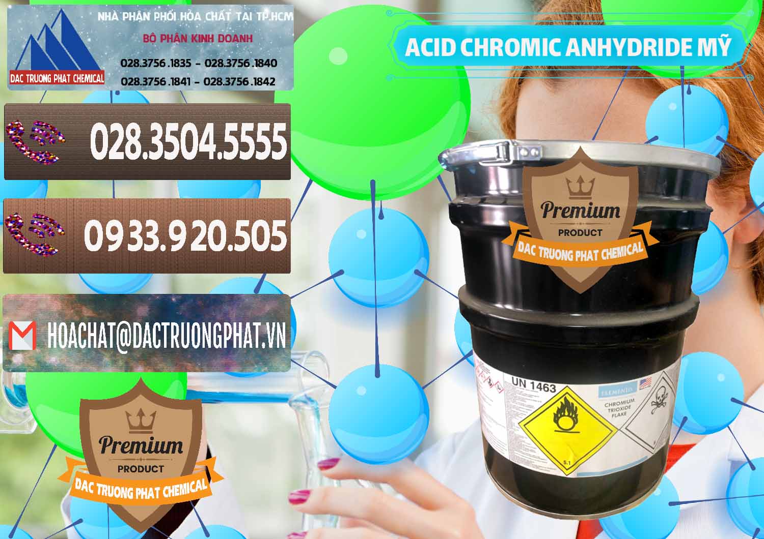Đơn vị chuyên kinh doanh & bán Acid Chromic Anhydride - Cromic CRO3 USA Mỹ - 0364 - Chuyên bán ( cung cấp ) hóa chất tại TP.HCM - hoachatviet.net