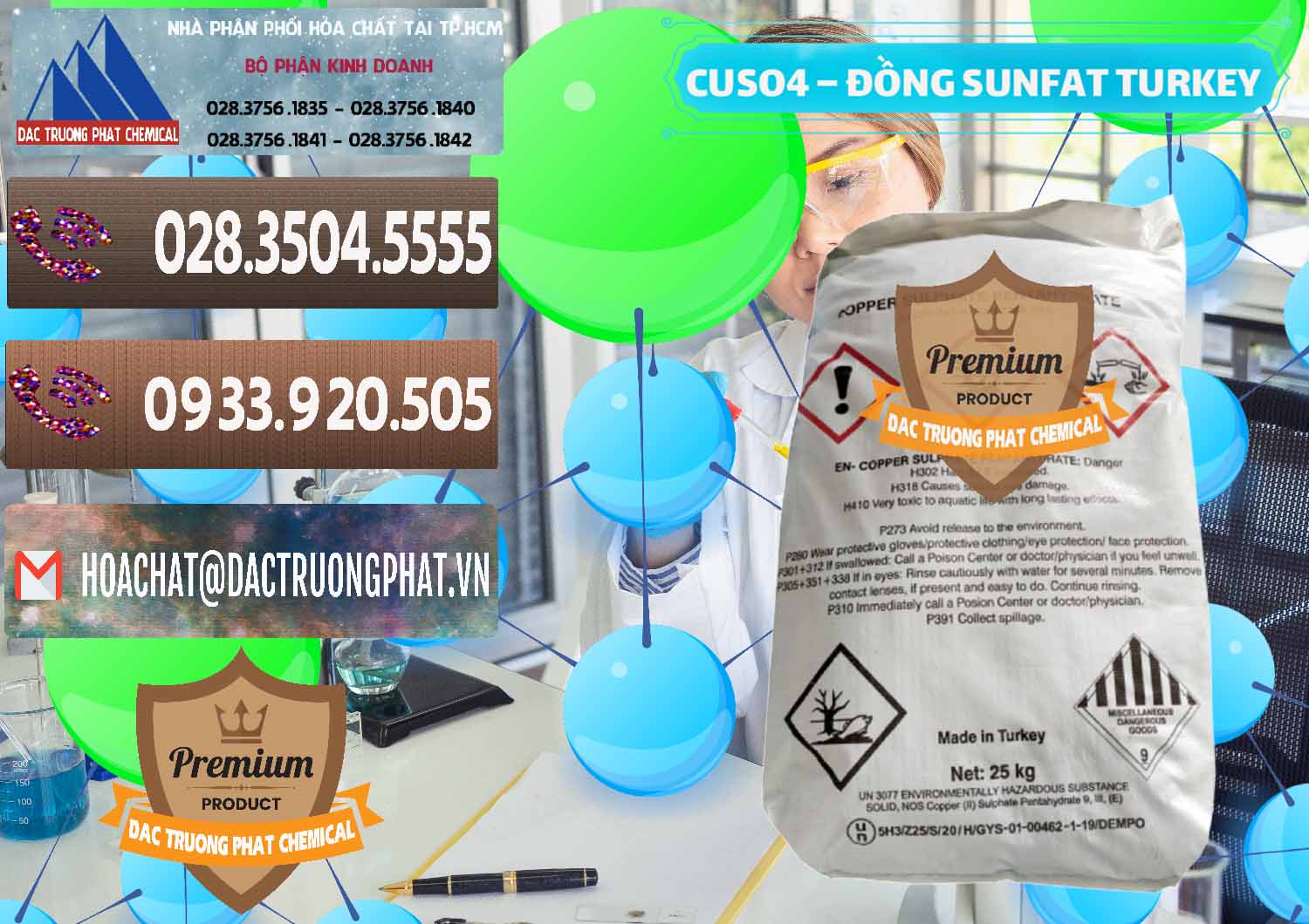 Nhà cung cấp & bán CuSO4 – Đồng Sunfat Thổ Nhĩ Kỳ Turkey - 0481 - Nơi bán và phân phối hóa chất tại TP.HCM - hoachatviet.net