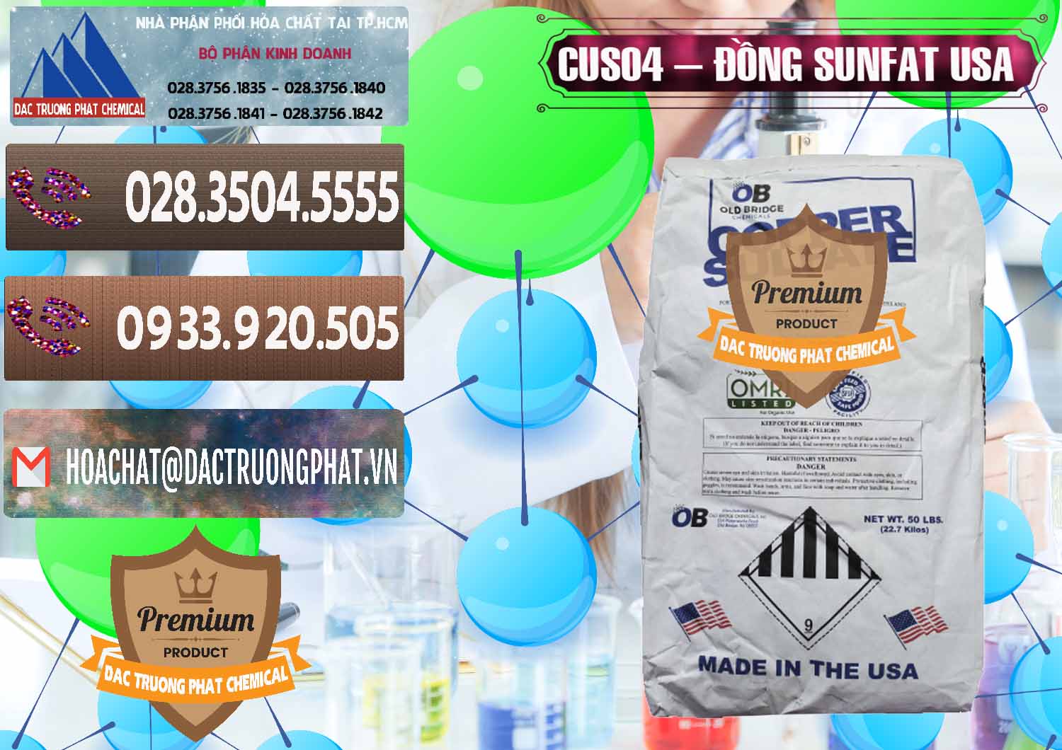 Cty bán & cung ứng CuSO4 – Đồng Sunfat Mỹ USA - 0479 - Nơi cung cấp & phân phối hóa chất tại TP.HCM - hoachatviet.net