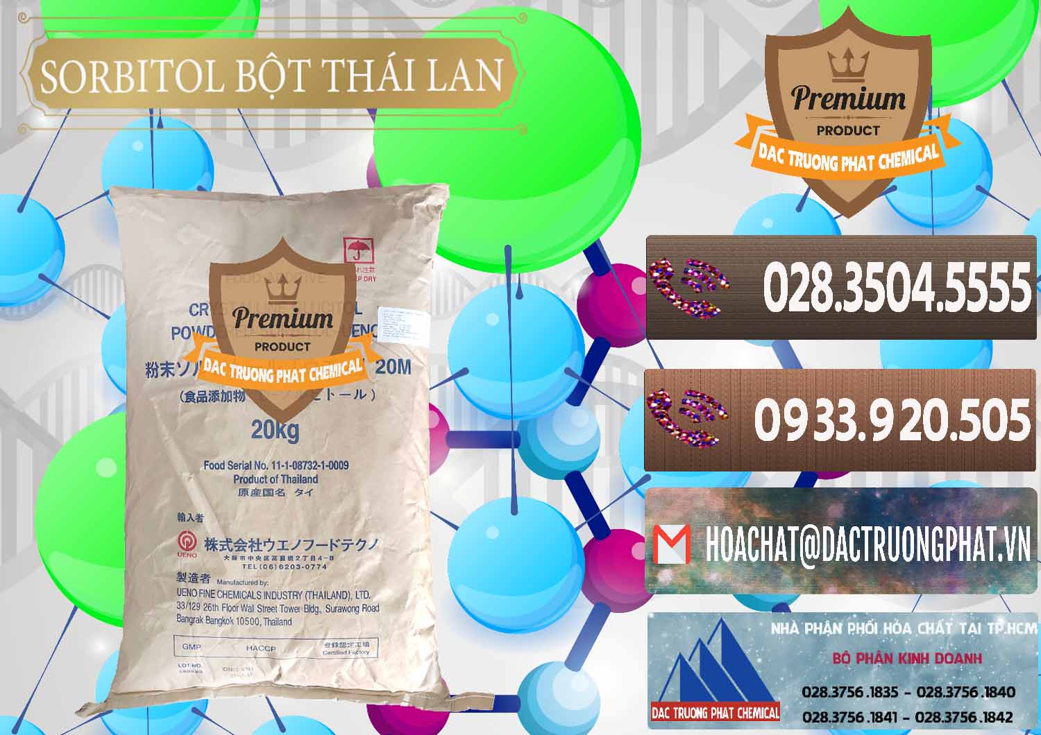 Cty chuyên nhập khẩu _ bán D-Sorbitol Bột - C6H14O6 Food Grade Thái Lan Thailand - 0322 - Nơi cung ứng ( phân phối ) hóa chất tại TP.HCM - hoachatviet.net