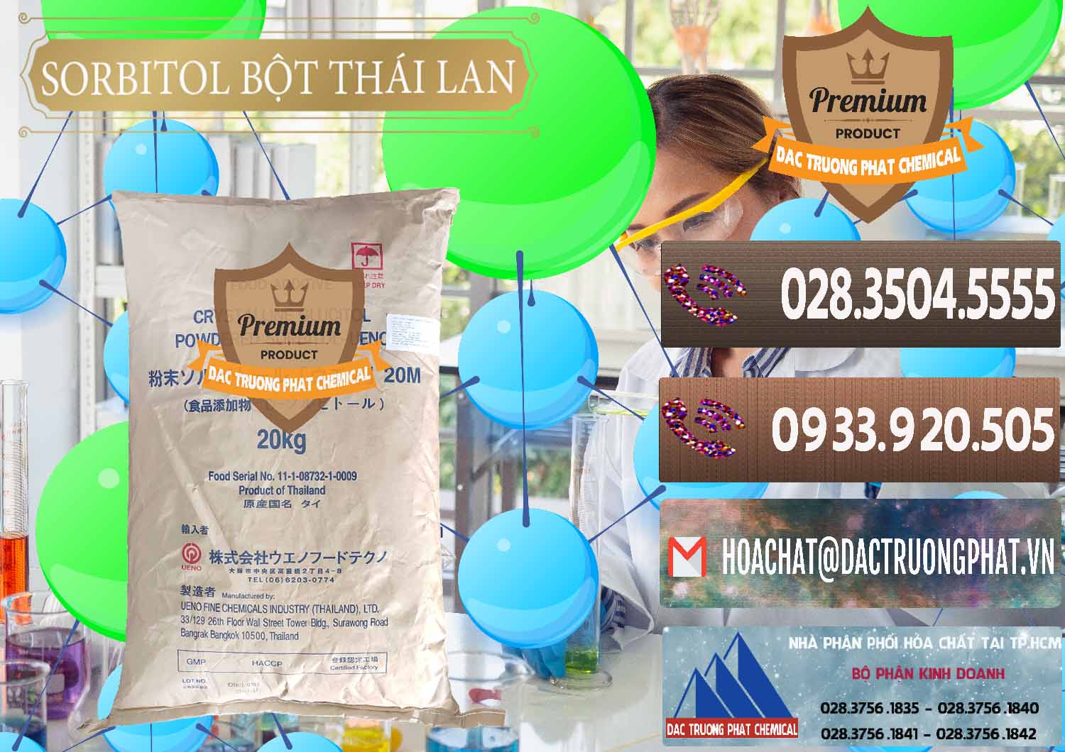 Cty chuyên phân phối & bán D-Sorbitol Bột - C6H14O6 Food Grade Thái Lan Thailand - 0322 - Nơi chuyên phân phối _ nhập khẩu hóa chất tại TP.HCM - hoachatviet.net