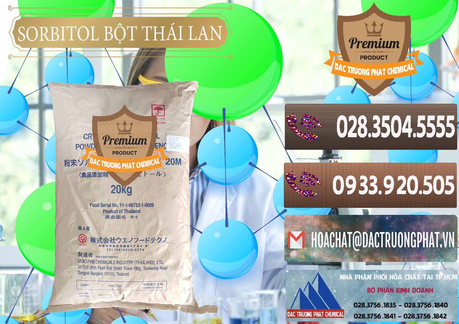 Cty nhập khẩu ( bán ) D-Sorbitol Bột - C6H14O6 Food Grade Thái Lan Thailand - 0322 - Phân phối _ bán hóa chất tại TP.HCM - hoachatviet.net