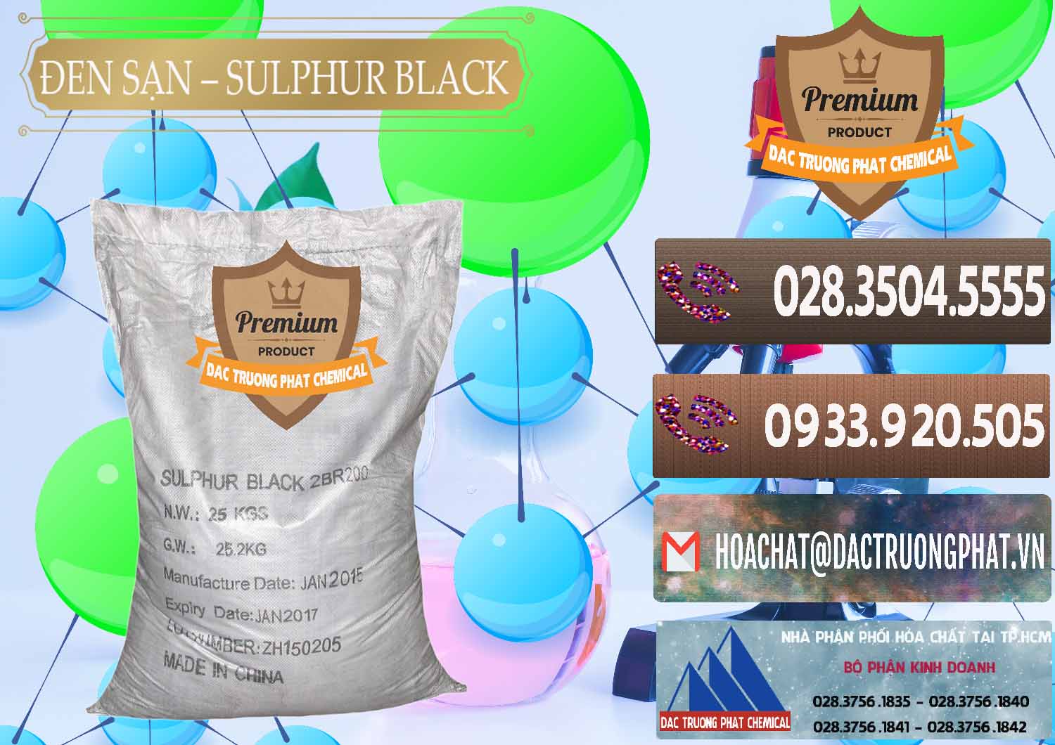 Đơn vị bán và cung cấp Đen Sạn – Sulphur Black Trung Quốc China - 0062 - Chuyên cung cấp và phân phối hóa chất tại TP.HCM - hoachatviet.net