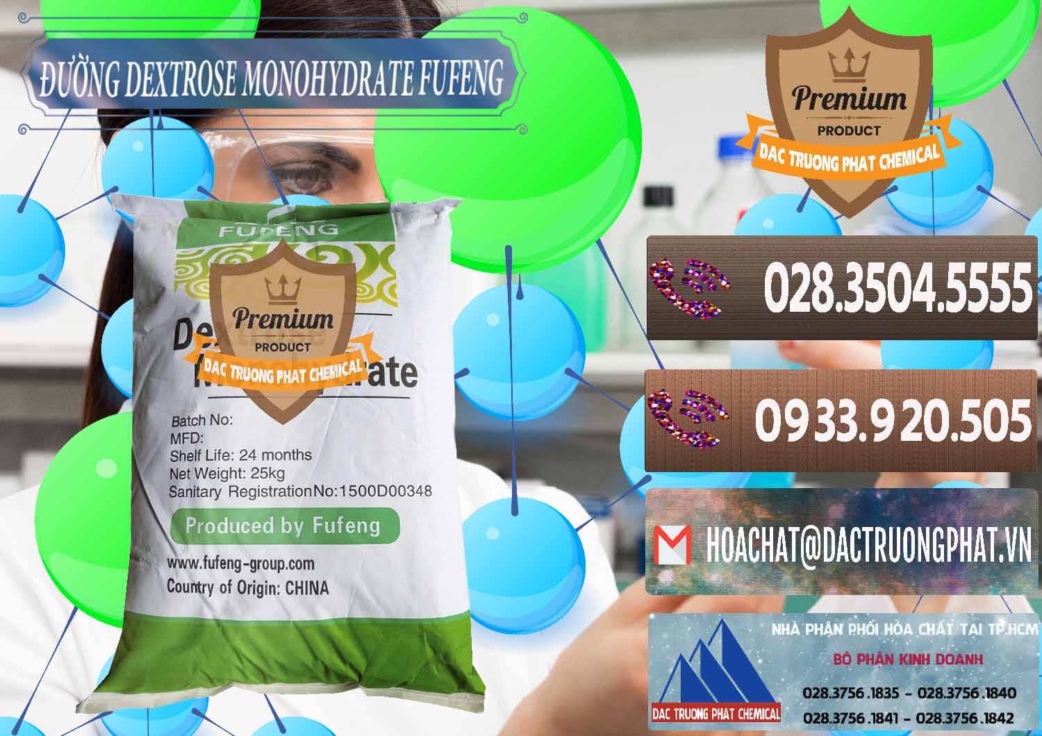 Công ty phân phối & bán Đường Dextrose Monohydrate Food Grade Fufeng Trung Quốc China - 0223 - Công ty chuyên cung cấp ( bán ) hóa chất tại TP.HCM - hoachatviet.net