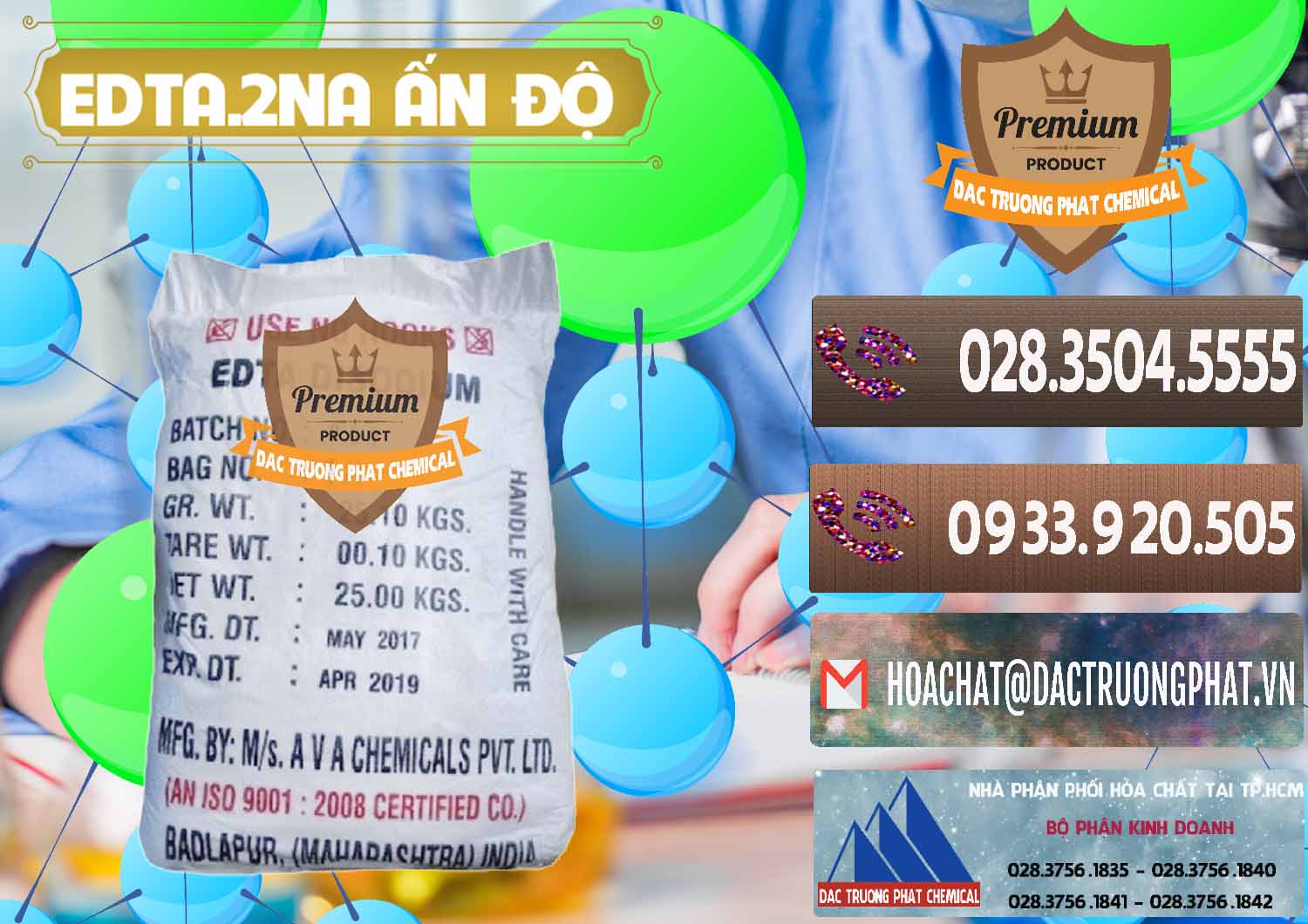 Đơn vị phân phối - bán EDTA.2NA - Ethylendiamin Tetraacetic Ấn Độ India - 0416 - Cung cấp - phân phối hóa chất tại TP.HCM - hoachatviet.net