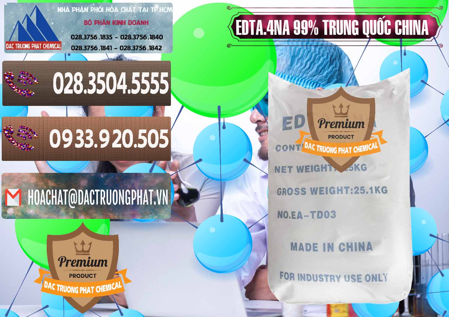 Đơn vị bán và cung ứng EDTA.4NA - EDTA Muối 99% Trung Quốc China - 0292 - Chuyên phân phối ( kinh doanh ) hóa chất tại TP.HCM - hoachatviet.net