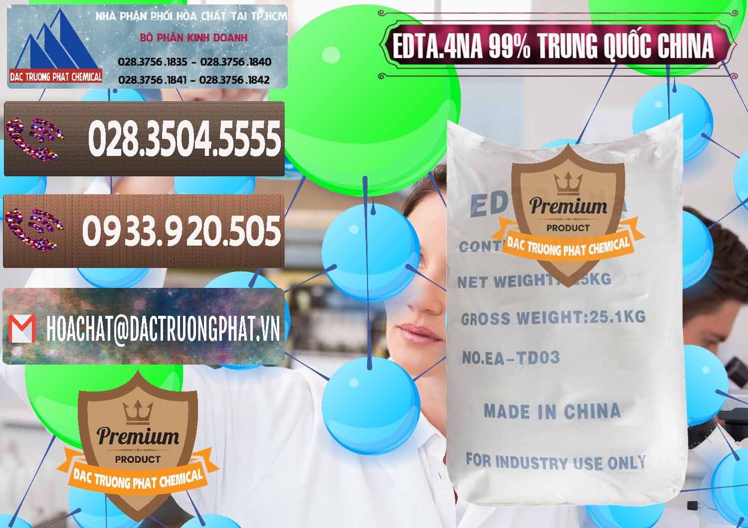 Đơn vị nhập khẩu - bán EDTA.4NA - EDTA Muối 99% Trung Quốc China - 0292 - Công ty cung cấp & phân phối hóa chất tại TP.HCM - hoachatviet.net