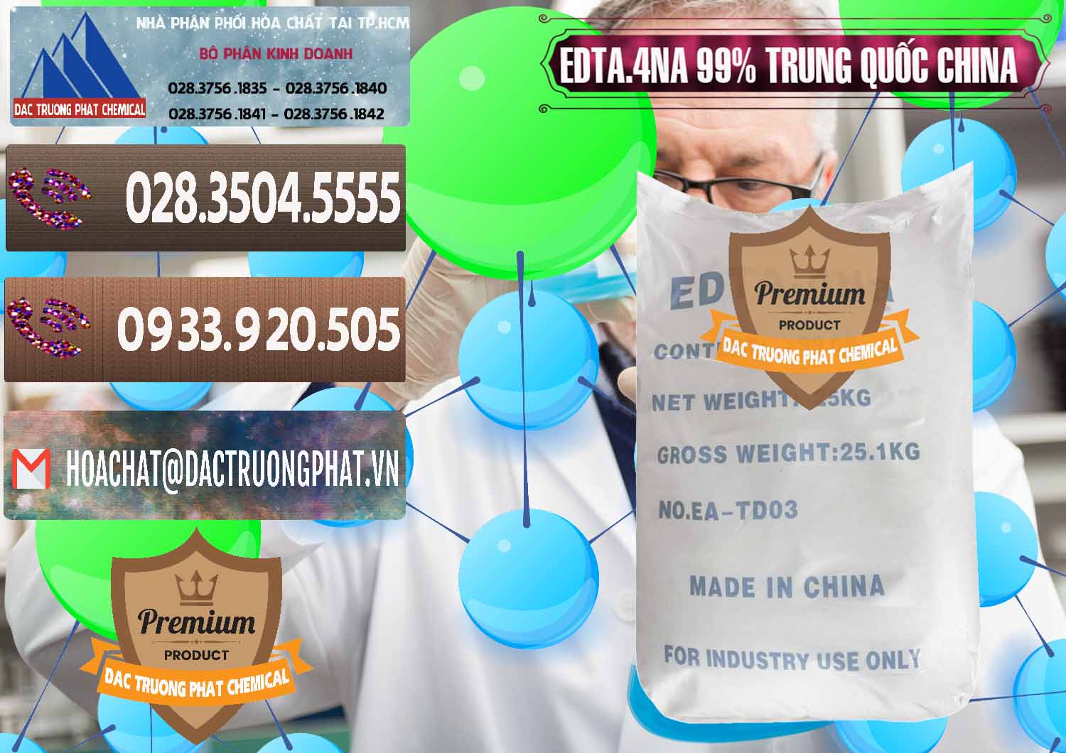 Công ty chuyên bán và cung cấp EDTA.4NA - EDTA Muối 99% Trung Quốc China - 0292 - Cung cấp - phân phối hóa chất tại TP.HCM - hoachatviet.net