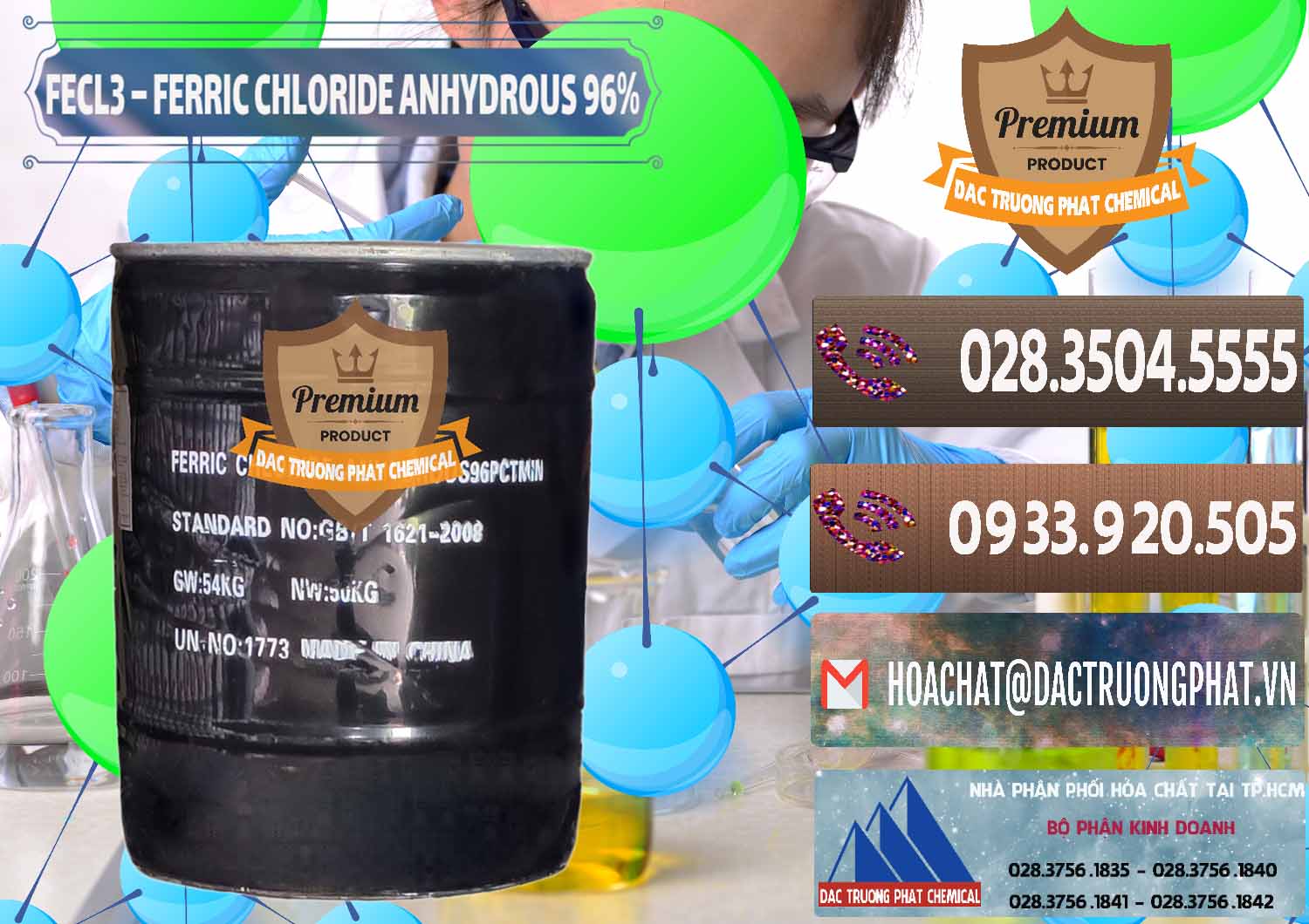 Cty chuyên nhập khẩu _ bán FECL3 – Ferric Chloride Anhydrous 96% Trung Quốc China - 0065 - Cty chuyên kinh doanh _ phân phối hóa chất tại TP.HCM - hoachatviet.net