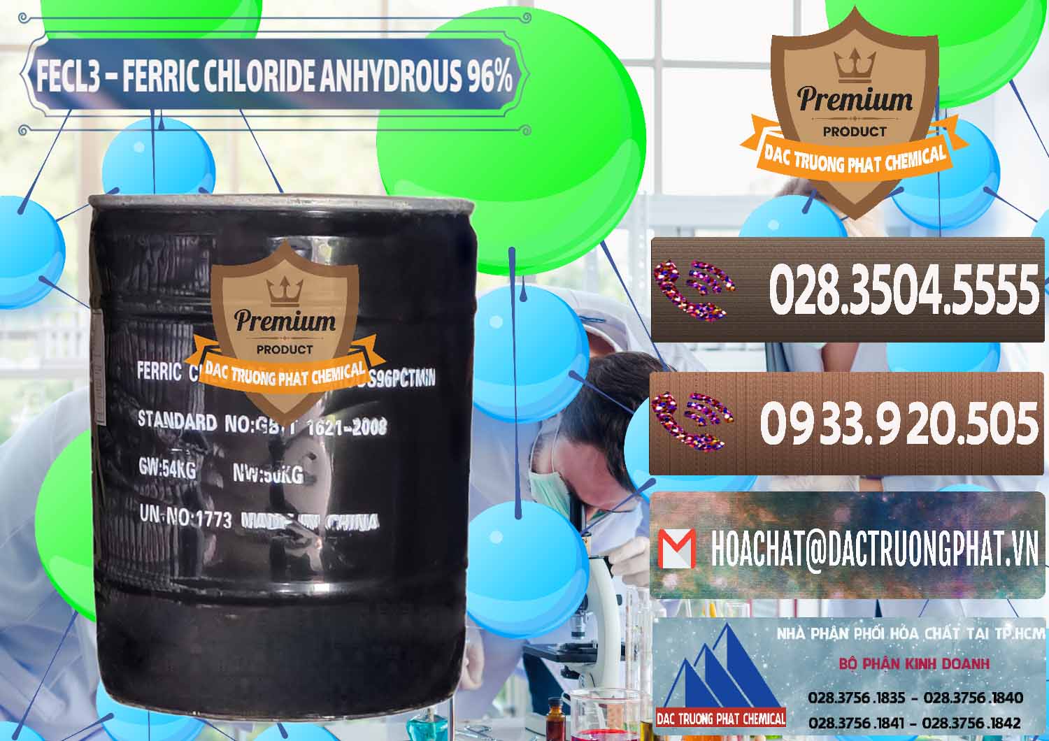 Nơi chuyên bán - cung cấp FECL3 – Ferric Chloride Anhydrous 96% Trung Quốc China - 0065 - Đơn vị phân phối và cung cấp hóa chất tại TP.HCM - hoachatviet.net