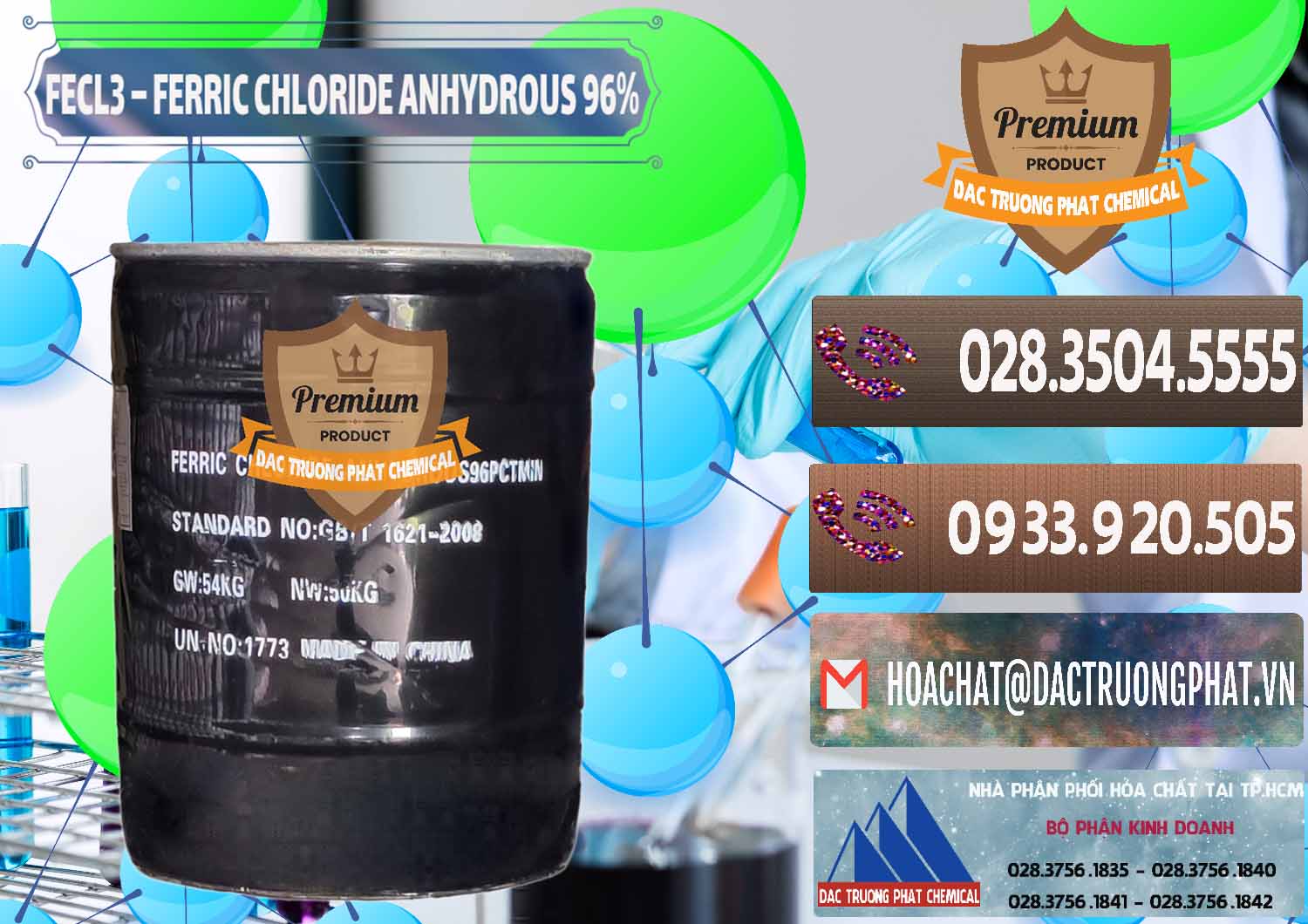 Cty nhập khẩu & bán FECL3 – Ferric Chloride Anhydrous 96% Trung Quốc China - 0065 - Đơn vị kinh doanh _ phân phối hóa chất tại TP.HCM - hoachatviet.net
