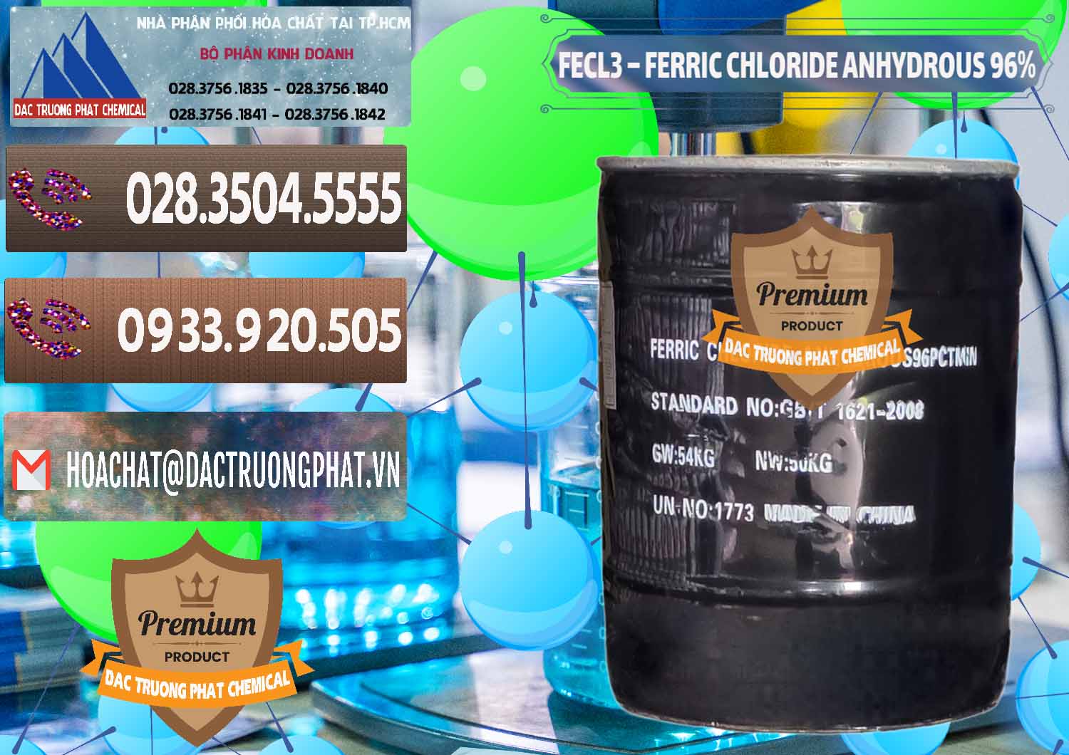 Nhập khẩu & bán FECL3 – Ferric Chloride Anhydrous 96% Trung Quốc China - 0065 - Cty chuyên bán ( phân phối ) hóa chất tại TP.HCM - hoachatviet.net
