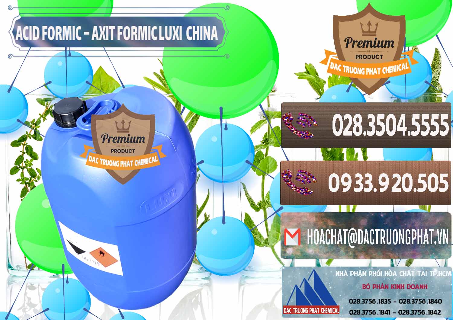 Công ty chuyên nhập khẩu _ bán Acid Formic - Axit Formic Luxi Trung Quốc China - 0029 - Đơn vị chuyên kinh doanh và phân phối hóa chất tại TP.HCM - hoachatviet.net