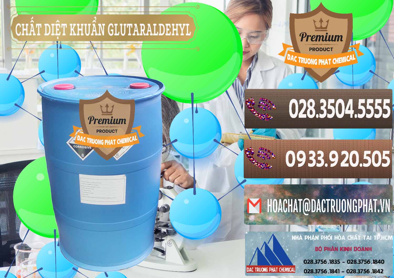 Nhập khẩu & bán Glutaraldehyde 50% Đức Germany - 0314 - Cty chuyên phân phối & nhập khẩu hóa chất tại TP.HCM - hoachatviet.net