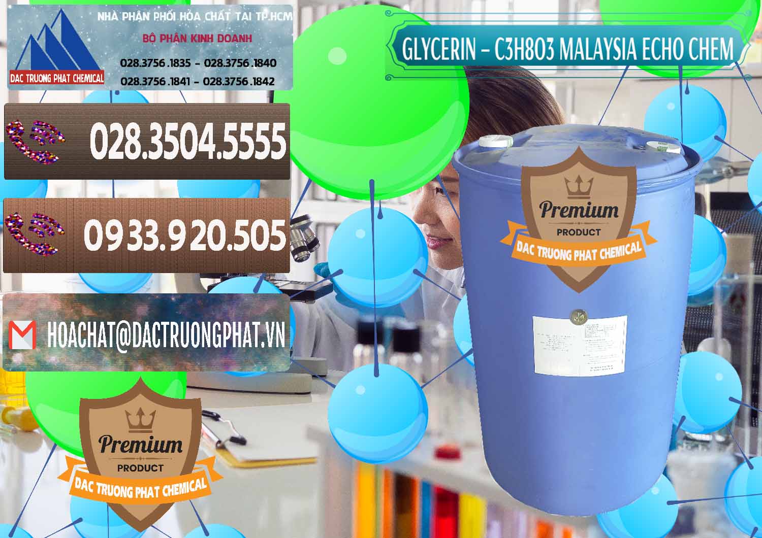 Nhà cung ứng ( bán ) Glycerin – C3H8O3 99.7% Echo Chem Malaysia - 0273 - Đơn vị chuyên kinh doanh và cung cấp hóa chất tại TP.HCM - hoachatviet.net