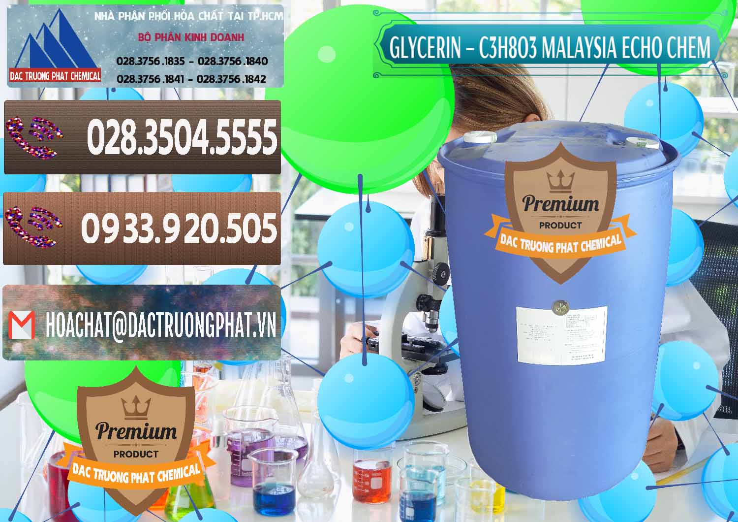 Cty bán & phân phối Glycerin – C3H8O3 99.7% Echo Chem Malaysia - 0273 - Phân phối & bán hóa chất tại TP.HCM - hoachatviet.net