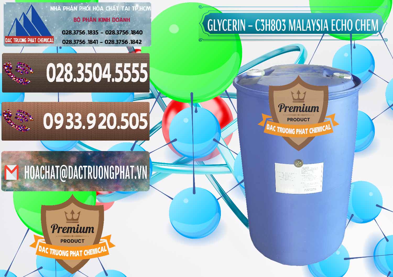 Nhà cung cấp _ bán Glycerin – C3H8O3 99.7% Echo Chem Malaysia - 0273 - Đơn vị chuyên cung cấp - nhập khẩu hóa chất tại TP.HCM - hoachatviet.net