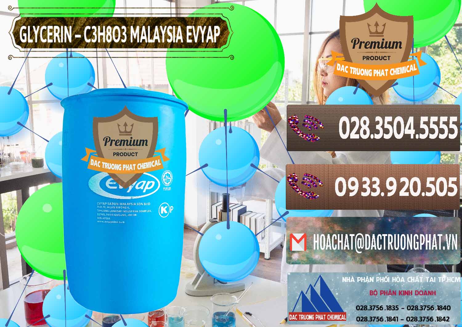 Đơn vị kinh doanh và bán Glycerin – C3H8O3 Malaysia Evyap - 0066 - Công ty phân phối - bán hóa chất tại TP.HCM - hoachatviet.net