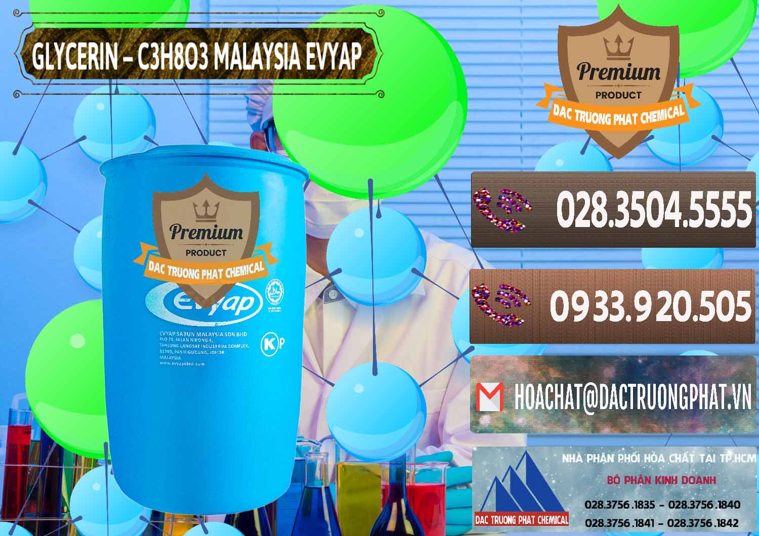 Đơn vị chuyên cung cấp _ bán Glycerin – C3H8O3 Malaysia Evyap - 0066 - Nhập khẩu & phân phối hóa chất tại TP.HCM - hoachatviet.net