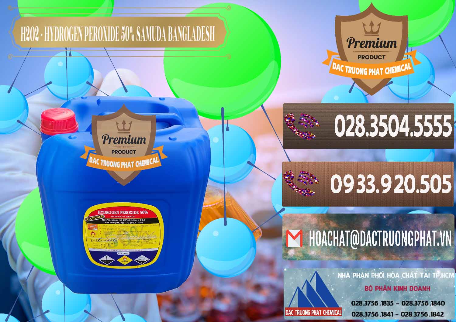 Cty chuyên phân phối | bán Hydrogen Peroxide © Hydro Peroxit Liquid 50% Samuda Bangladesh tại Long An Công ty cung cấp - bán H2O2 - Hydrogen Peroxide 50% Samuda Bangladesh - 0077 - Chuyên nhập khẩu - phân phối hóa chất tại TP.HCM - hoachatviet.net
