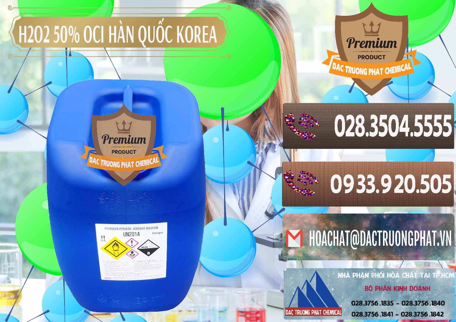 Cty bán & phân phối H2O2 - Hydrogen Peroxide 50% OCI Hàn Quốc Korea - 0075 - Chuyên cung cấp ( phân phối ) hóa chất tại TP.HCM - hoachatviet.net