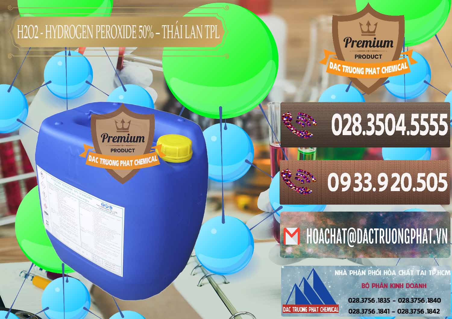 Địa chỉ kinh doanh › bán hóa chất Oxy H2O2 Liquid Ø H2O2 50% TPL Thái Lan Thailand tại Bình Dương Nơi cung cấp - bán H2O2 - Hydrogen Peroxide 50% Thái Lan TPL - 0076 - Cty cung cấp và bán hóa chất tại TP.HCM - hoachatviet.net